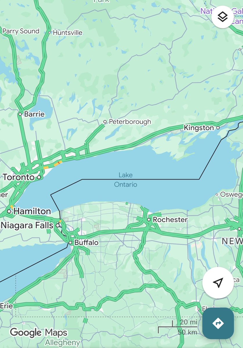 GeoStratLedger's tweet photo. Yes, it is only Lake America and Gulf of America in USA and inside the DUMB minds of MAGAs. It was, is and will always remain as the Gulf of MEXICO and Lake ONTARIO. For the self-satisfaction of clueless MAGAs it is renamed as Gulf of America and Lake America which is only VALID within the borders of USA. 
No body in the world accepts this renaming done by Trump because no body apart from MAGAs give any importance to what Trump does and says. Come on MAGAs; the world has moved on from Trump’s tantrums - next time, please bring something new. 
Thank you for your attention to the matter!