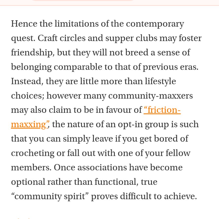 DanielDieppe's tweet photo. Real community spirit is very difficult to achieve without real obligations to others!

Fascinating from @EsmeLKPartridge 👇 https://t.co/JMnhPI767x
