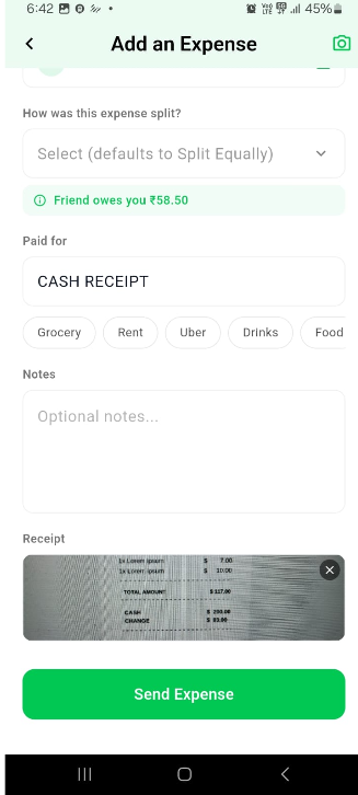 JanviPithadiya's tweet photo. Week 13 of #GSoC2026 @AOSSIE 

Built on-device OCR receipt scanning for Zplit using Google ML Kit — snap a receipt, get amount/date/merchant auto-filled, no internet needed.

The hard part wasn't reading the text — it was parsing messy real-world receipts reliably across format https://t.co/EZ1sLkcKG6
