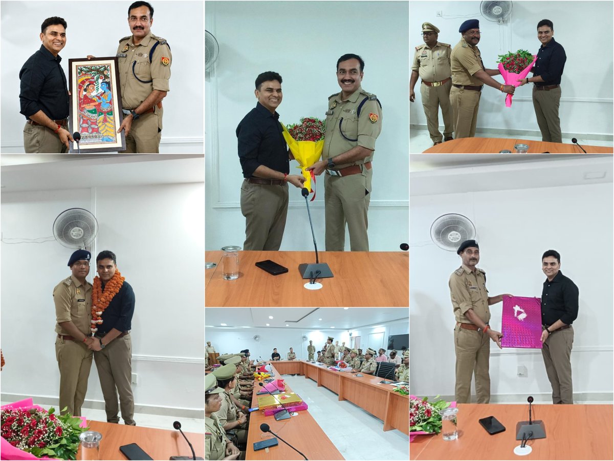 balrampurpolice's tweet photo. #BalrampurPolice
निवर्तमान #SP विकास कुमार का #SSPJhansi के पद पर स्थानांतरण होने पर किया गया भव्य विदाई समारोह,
#SPBalrampur, #Addl_SP सहित सभी अधिकारी कर्मचारीगण द्वारा महोदय को नवीन दायित्व,उत्तम स्वास्थ्य हेतु हार्दिक शुभकामनाएं करते हुए स्मृति चिन्ह भेंट कर सादर विदाई की गई https://t.co/NX0HZhAKSm