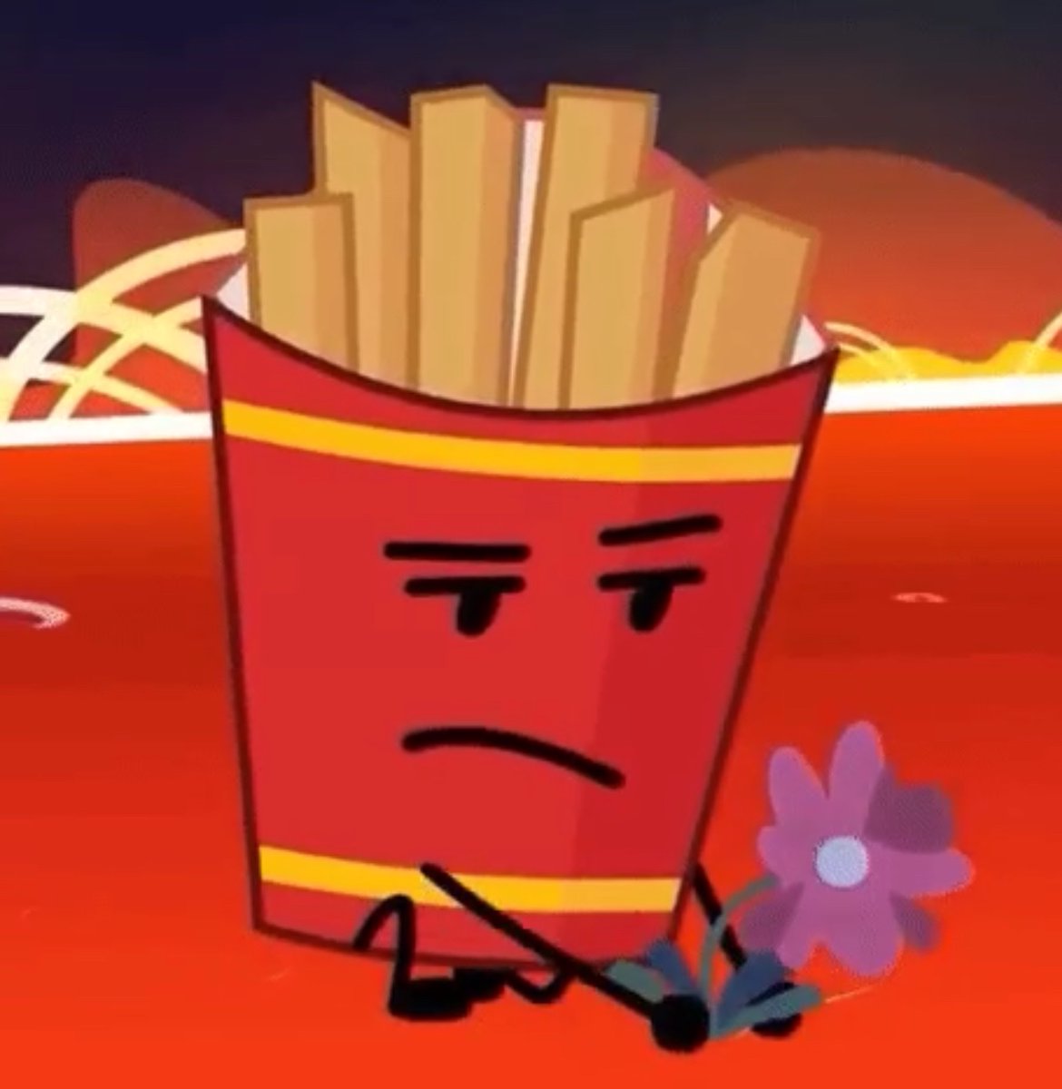 senroak's tweet photo. I don’t really know how to explain it but whenever I look at Fries’ design for too long it starts to feel like something is missing from it. Like there’s a detail that should be on his design but doesn’t exist, Mandela effect type of thing https://t.co/aqAn3Wv2Ki