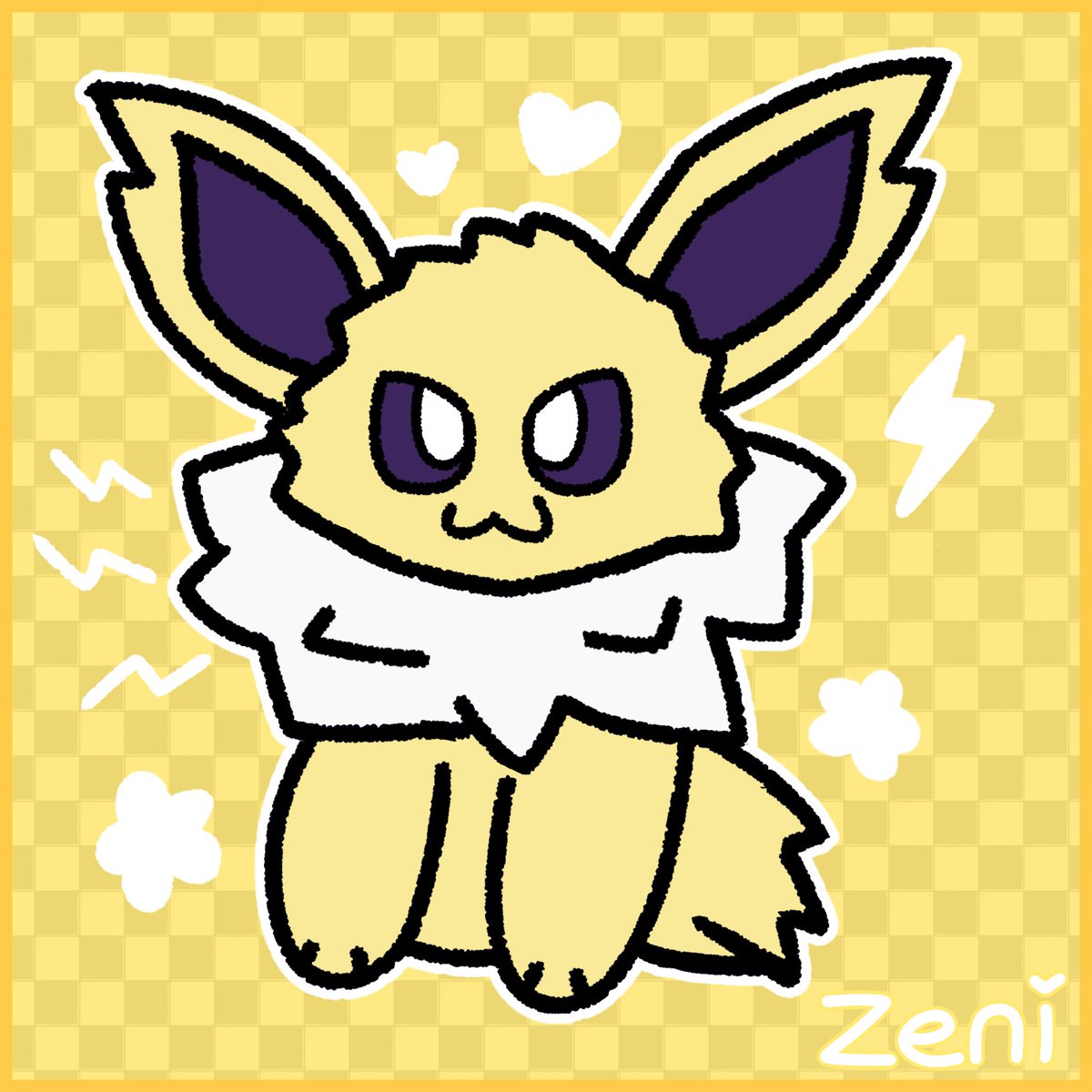 ZenithalGreen's tweet photo. Jolteon 💛⚡ 
#pokemon #pokemonart #jolteon https://t.co/nMMdiNP1WU