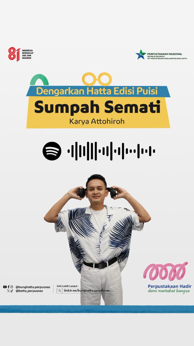 hatta_perpusnas's tweet photo. Tentang luka, janji, dan keteguhan Bung Hatta. Yuk Dengarkan siniar kali ini dan temukan kisah keadilan yang dijaga sampai akhir.
Dengarkan di   https://t.co/ZQZgcqIkP8 https://t.co/JUgd2XDWCI