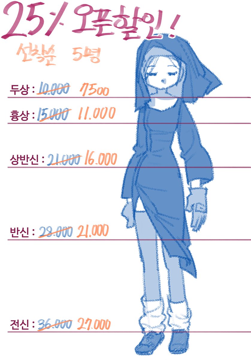 lydia191018's tweet photo. #commission #커미션

🍅LD, 풀채색, 선화정리X
선착순 5명 25% 오픈할인 진행중!

할인 종료시 RT추첨하여, 원하시는 그림 한 장 무료로 그려드립니다!

🍅신청 링크> https://t.co/tIX8JjuTtM https://t.co/6l8VXHE3mn