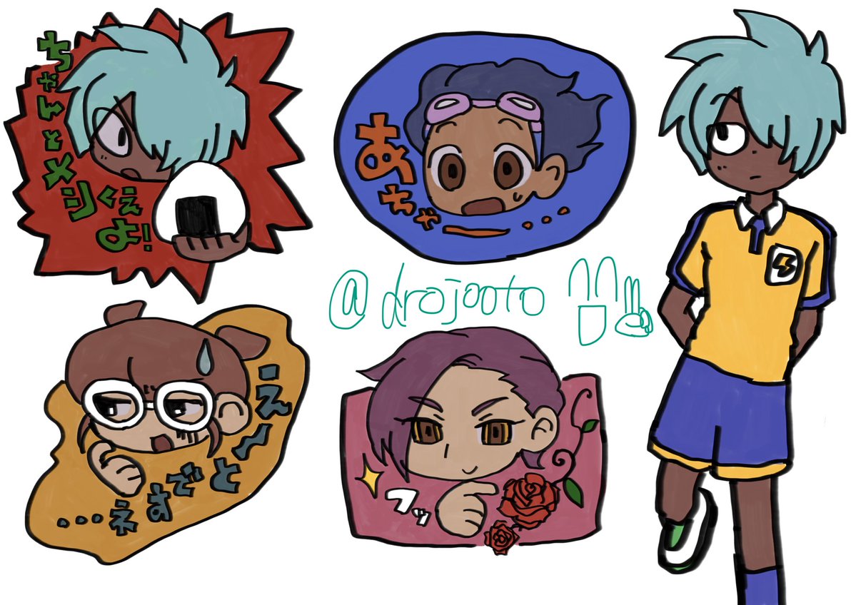 drojooto's tweet photo. シール元絵 https://t.co/Th6W9xWSVL