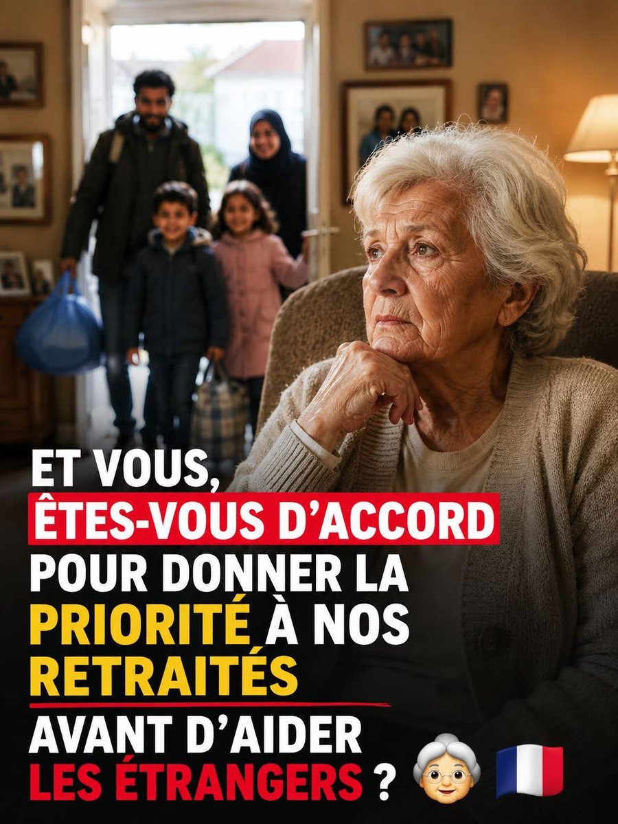 ClaudeBayard064's tweet photo. PRIORITÉ À NOS RETRAITÉS D’ABORD !!🙏🏻🙏🏻👍👍🇫🇷🇫🇷🇫🇷 https://t.co/5RxaGt1u0R