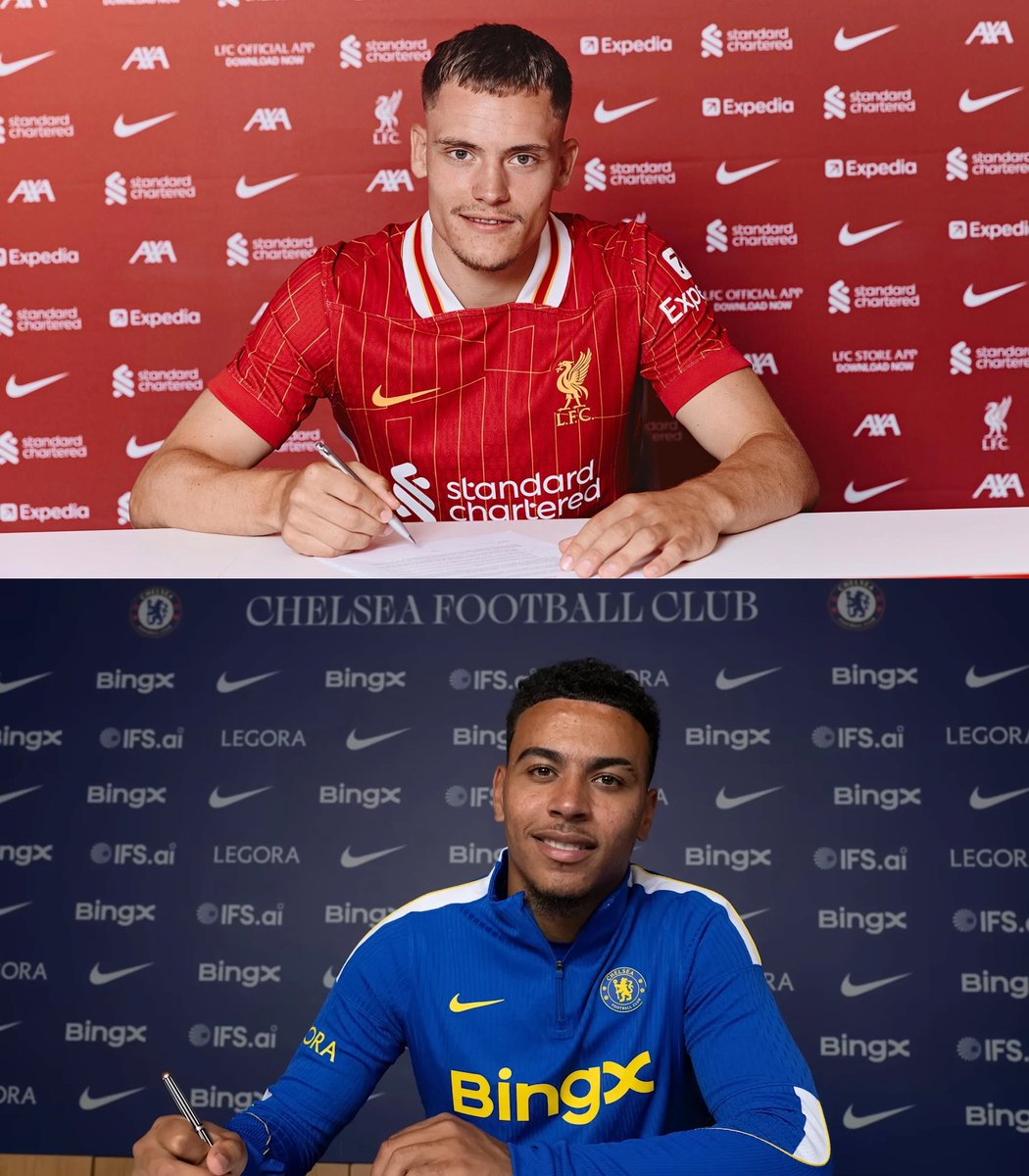 TouchlineX's tweet photo. Florian Wirtz after his first 17 Premier League games for Liverpool:

⚽️ 1 goal
🅰️ 1 assist

Morgan Rogers after his first 2 Premier League games for Chelsea:

⚽️ 1 goal
🅰️ 1 assist https://t.co/RUENgoJBAA