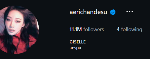 aespaholic1117's tweet photo. Giselle hit 11.1M followers on Instagram she gained 100k in 11 days wow https://t.co/70yqp1raWd