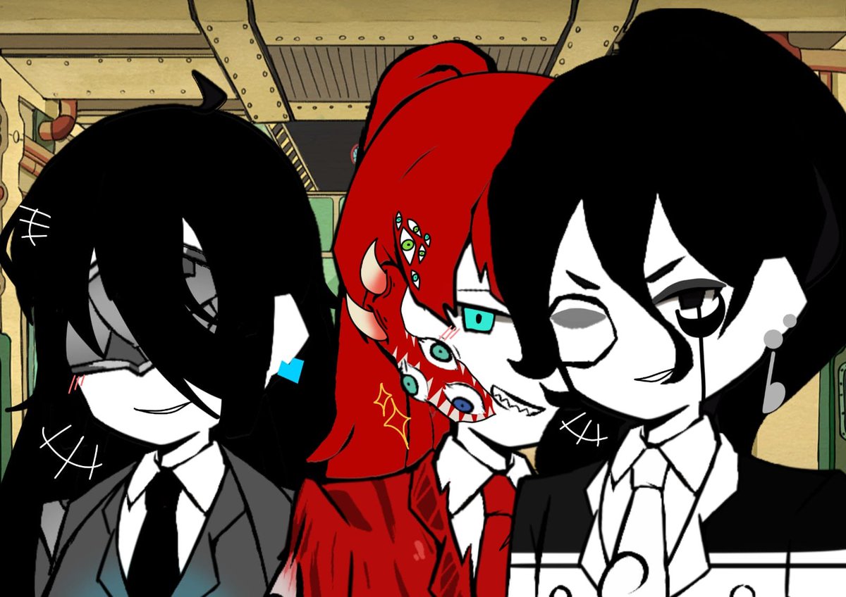 LobotomyCampus's tweet photo. @Lob_corpKiran 🔷 "Wow~! Mimicry Agent being so popular huh~? Two ladies?"
🥩 "Heh! Of course, i'm the best!"
🎶 "This impressive. Even for a person using mimcry out of all things." https://t.co/7iykiQzNGe