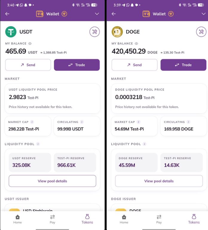 PiNetworkAlerts's tweet photo. 🚨 $USDT & $DOGE JUST SHOWED UP INSIDE #PiNetwork 😳⛓️

Okay… this is something Pioneers definitely need to watch. 🧐⛓️

$USDT and $DOGE have reportedly appeared inside the latest Pi Testnet wallet environment.

And if you’re wondering why that matters…

This could point toward Pi experimenting with multi-asset smart contract functionality, rather than keeping the ecosystem limited to $PI alone.

🔹 USDT → potential stablecoin-based payments
🔹 DOGE → broader asset experimentation
🔹 Smart contracts → programmable transactions
🔹 Testnet activity → infrastructure being tested before potential Mainnet deployment

⚠️ Important: These are testnet assets, so this does NOT confirm an official USDT or DOGE Mainnet launch.

But here’s the shocking part… 👀

If Pi eventually enables different assets to interact with its smart-contract layer, the ecosystem could become much more than a simple payment network.

Imagine $PI sitting at the center of an ecosystem where multiple digital assets can interact, trade and power applications. 🔥⛓️

Protocol 27 is getting closer.

Are these just experiments…

or are we getting an early glimpse of what Pi is building next? 👀💜

#PiNetwork #Pi #USDT #DOGE #Blockchain #SmartContracts #Web3
