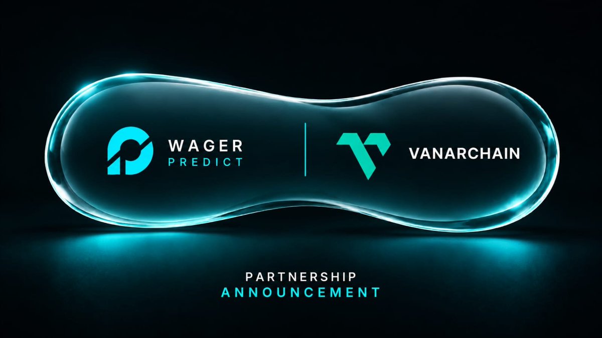Wager_Predict's tweet photo. Wager × @Vanarchain

Permissionless prediction markets meet the on-chain economy for AI Organisations.

Wager's prediction market ecosystem on BNB Chain. Vanar provides the infrastructure for AI Organisations to launch, operate, transact, and prove activity on-chain through connected AI workers, business tools, payments, reputation, and tokenized structures.

Two protocols. One direction.

Forecast what happens next.

Build what happens next.

Wager gives users a place to price future outcomes. Vanar gives builders the operating layer to turn AI-powered products and teams into organisations that can execute and grow on-chain.

Building the future of on-chain forecasting and AI Organisations together.

Wager: https://t.co/1MgjWEdMLw

Vanar: https://t.co/CDudebxTsG