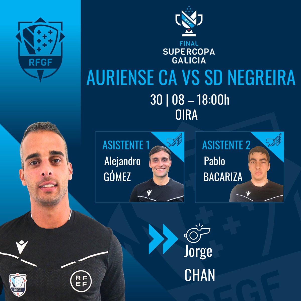 CTA_PONTEVEDRA's tweet photo. @futgal 🛰️ 🅵🅸🅽🅰🅻 
🅂🅄🄿🄴🅁🄲🄾🄿🄰 
🅶🅰🅻🅸🅲🅸🅰

🏟️ @AurienseCA
🆚 @SDNegreira
🅰️ Jorge Chan 
🚩 Alejandro Gómez 
🚩 Pablo Bacariza https://t.co/6ajKqlQgPQ