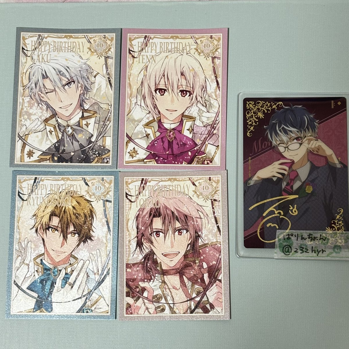 232hyr's tweet photo. 【交換】アイドリッシュセブン アイナナ 16 STAR SIGNS UR アソビストア 特典カード

譲▶︎楽、天、龍之介、虎於
求▶︎大和2、百1、千1

都内、千葉手渡し希望。
検索からでもお声がけ下さい。 https://t.co/BZbHcE805P
