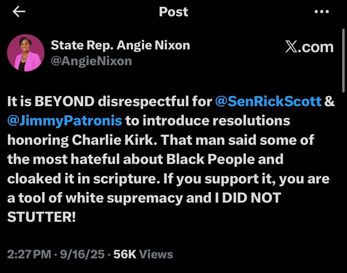 LauraLoomer's tweet photo. Why is Marjorie Traitor Greene @mtgreenee accusing me of being a racist for calling a ghetto black communist bitch on the ballot a ghetto communist black bitch, but she won’t disavow what that ghetto black communist bitch @AngieNixon said about Charlie Kirk?

Why is anti-white racism ok but I’m not allowed to call a spade a spade? 

I will say whatever I want to say. If Angie Nixon doesn’t want me to call her a ghetto black communist bitch she should stop being an anti-white racist communist. 

This is why we call MTG Marjorie Traitor Greene. 

These ghetto black communist bitches (and we all know there’s a few of them in Congress) have gotten away with way too much.