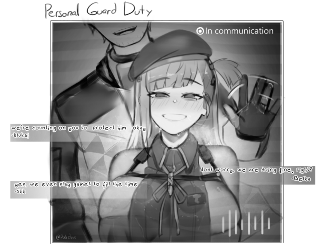 pak_deus's tweet photo. Guard Duty?
🥕🥕🥕

#belka #GirlsFrontline #少女前线 #ドールズフロントライン #ドルフロ #ドルフロ2 https://t.co/6TzhspiGBR