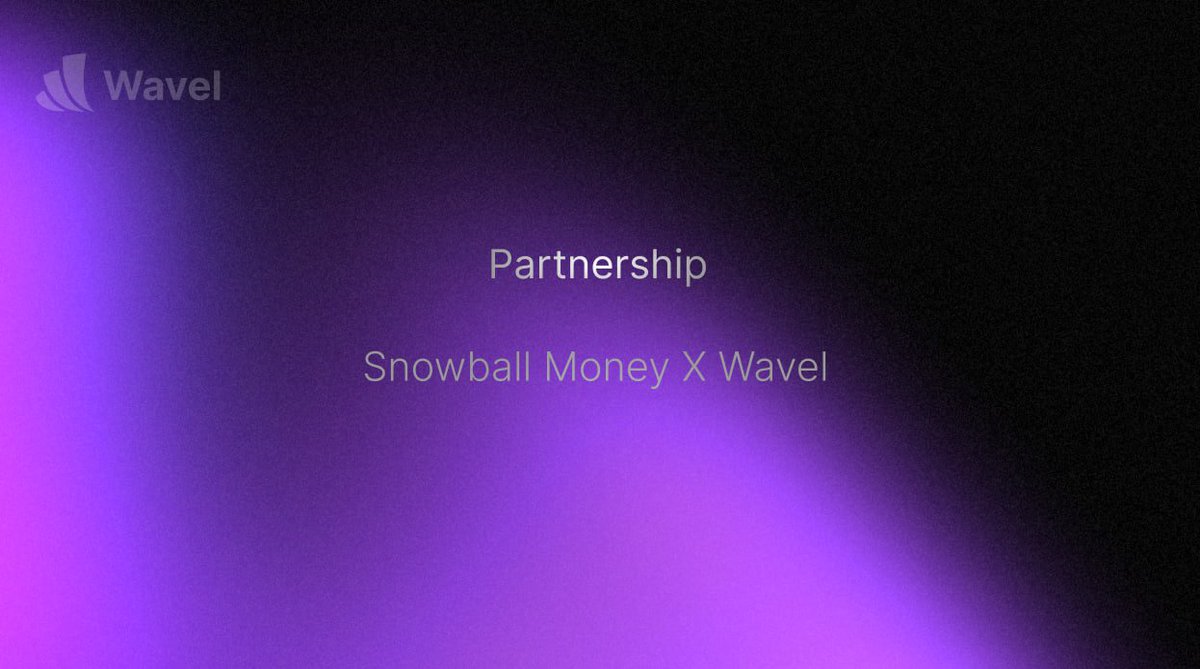 WavelWallet's tweet photo. Snowball Money X Wavel Wallet

Wavel is partnering with Snowball Money, a Web3 savings and yield optimization platform dedicated to helping users earn better returns across decentralized finance without sacrificing security.  

Asset protection go hand in hand.

https://t.co/NcPDufIvgV
https://t.co/obxuaAF2Pc
https://t.co/URtB3Wr4HW
https://t.co/fhdAwe8R0Z

[https://t.co/YWBFOa8bo6]