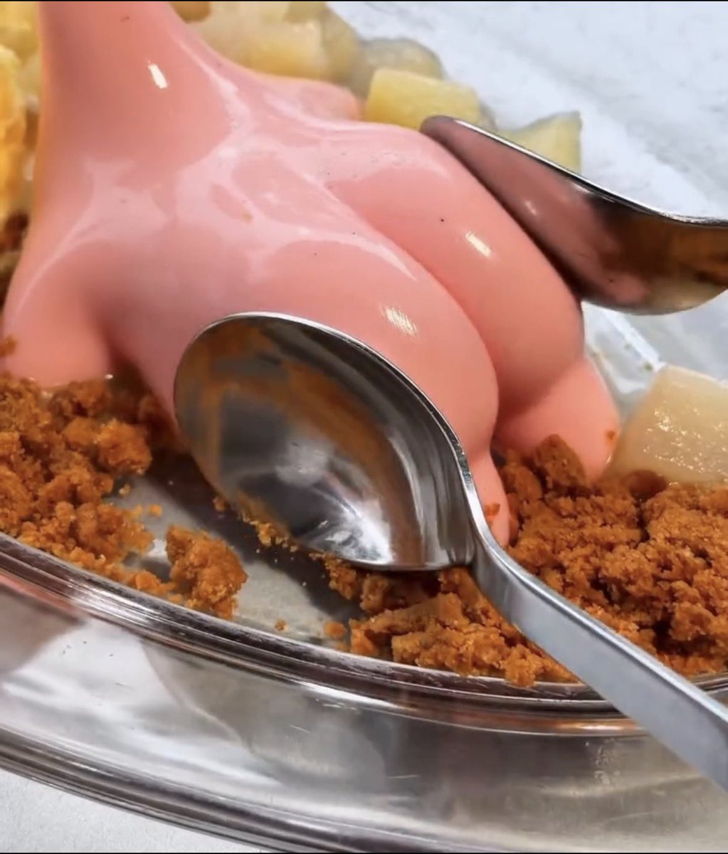 fwkingsomie's tweet photo. There is a Chinese food that gets massaged before being eaten, what’s the pink stuff and has anyone tried it before? https://t.co/Ck0KO2sQAT