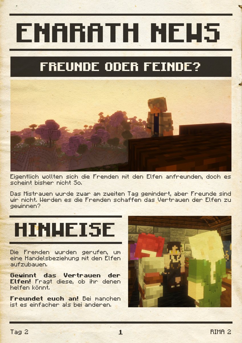 Rima_Project's tweet photo. Die Fremden scheinen ihr Ziel aus den Augen verloren zu haben, zumindest machen sie sich gerade bei den Elfen keine Freunde.

Aber wenigstens dürfen die Fremden nun hinterm Sägewerk ihre Häuser bauen. https://t.co/racrrFfUBx
