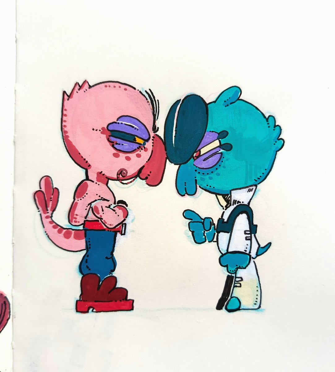 tasikak1's tweet photo. What's between them? 
#BrawlStars #BrawlStarsArt #Hank #Eve https://t.co/S0r0vVEgpj