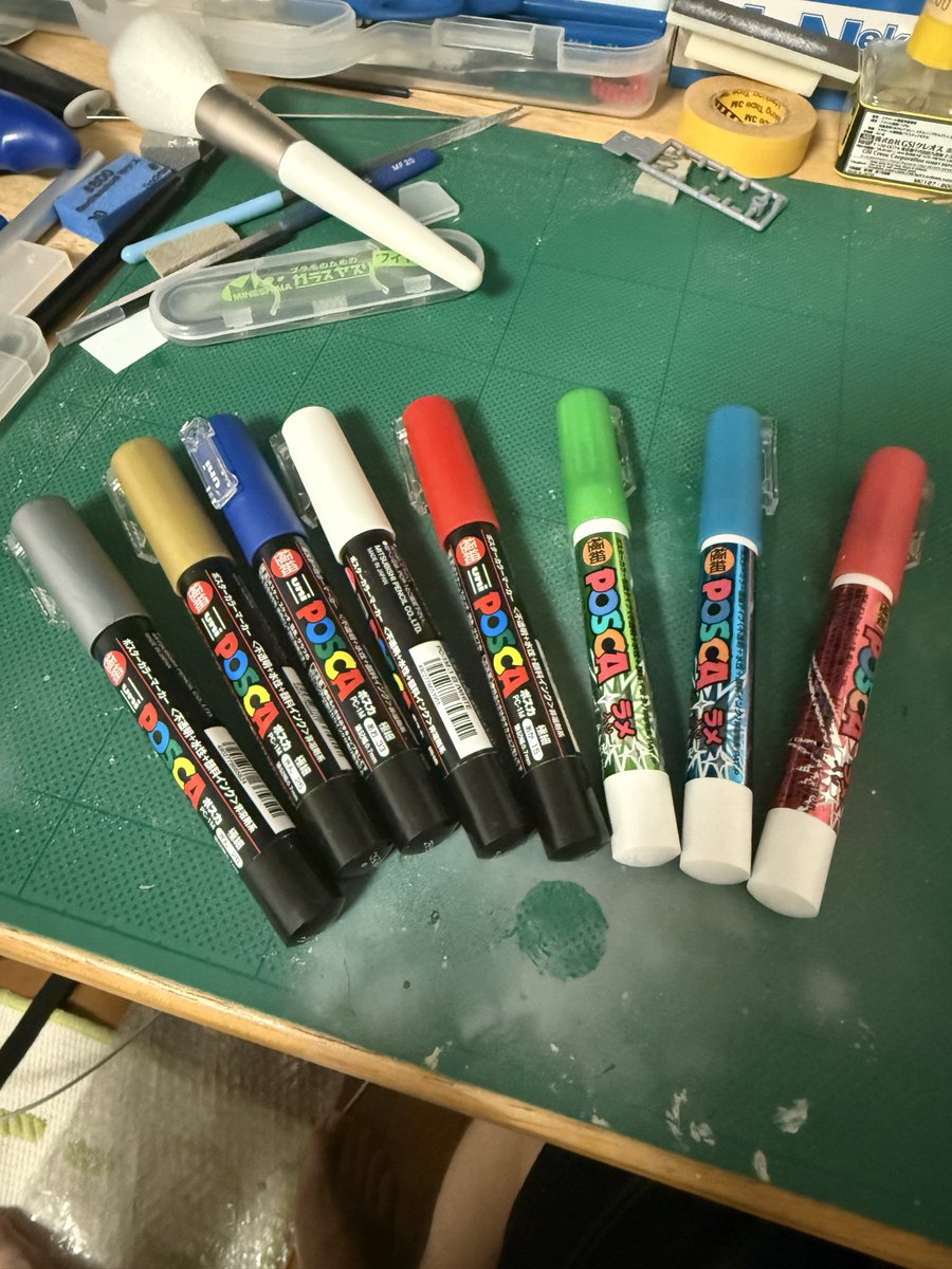 Feel823Green's tweet photo. #わちプラ発表会4 
今回初発表会に投稿した作品の使ったマーカー詳細とコメントで他の形態と武装が見たいと仰った方がいたのでその追加の写真です。皆さんに作品を見ていただき色々と褒めていただきとても嬉しいかったです 。皆さんの作品もめちゃくちゃカッコイイし色々と参考になりました🙇‍♀️ https://t.co/zWvCRl3L8Q