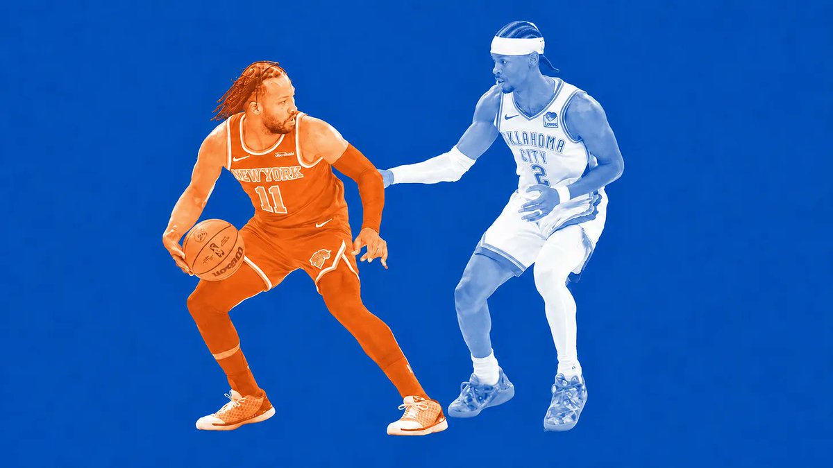 _leeescobedo's tweet photo. Jalen Brunson is better than Shai Gilgeous-Alexander. 

Not "in the playoffs" or "for one run." 

Better, period. 

Yes, SGA has two MVPs. But he was forced to watch Brunson beat the team he couldn't and win Finals MVP. 

Brunson obliterated the 7-foot-4 DPOY Victor Wembanyama across five Finals games. 

I went through all the data, analytics, awards, and accolades to build a case for why Brunson is the best.