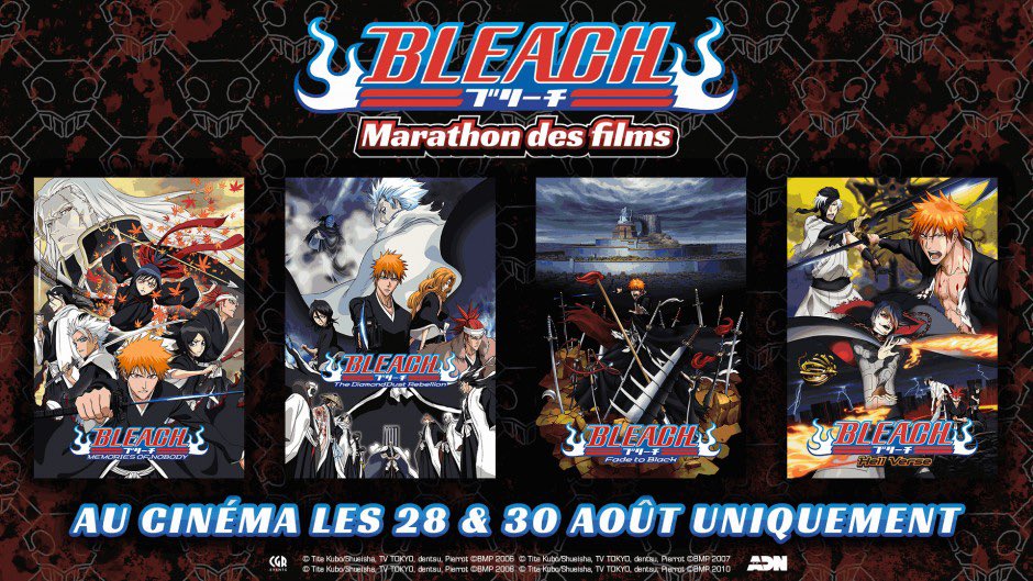 TontonPhiphi's tweet photo. Allez c’est parti pour le marathon des films de BLEACH pour bien terminer le week-end ! J’enchaîne de 16h15 à minuit, QUEL PLAISIR 🤩 https://t.co/efp5RefFa9