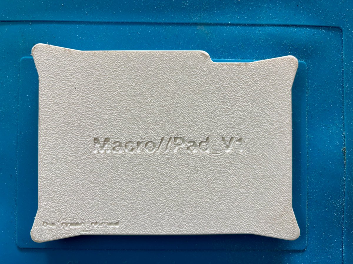 The_Ryaan_Ahmed's tweet photo. It's finally assembled. 🎉

Spent the last few hours finishing this macropad build.

Had to resolder a couple connections, added haptic actuators, heat-set the inserts, and sanded the case down until it actually looked clean.

Firmware and setup are next👀
Timelapse below 🎥👇 https://t.co/17oeimeKG2
