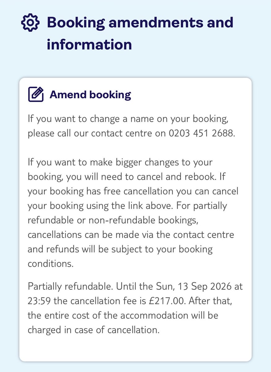 NikolaFYI's tweet photo. @TUIUK Trying to cancel a hotel booking.

Impossible online. After fighting the phone maze, the person who answers says they can’t cancel it. They can only schedule a callback within 24 hours. 🤞

Is that actually how this is meant to work? https://t.co/nYY4CQyG91