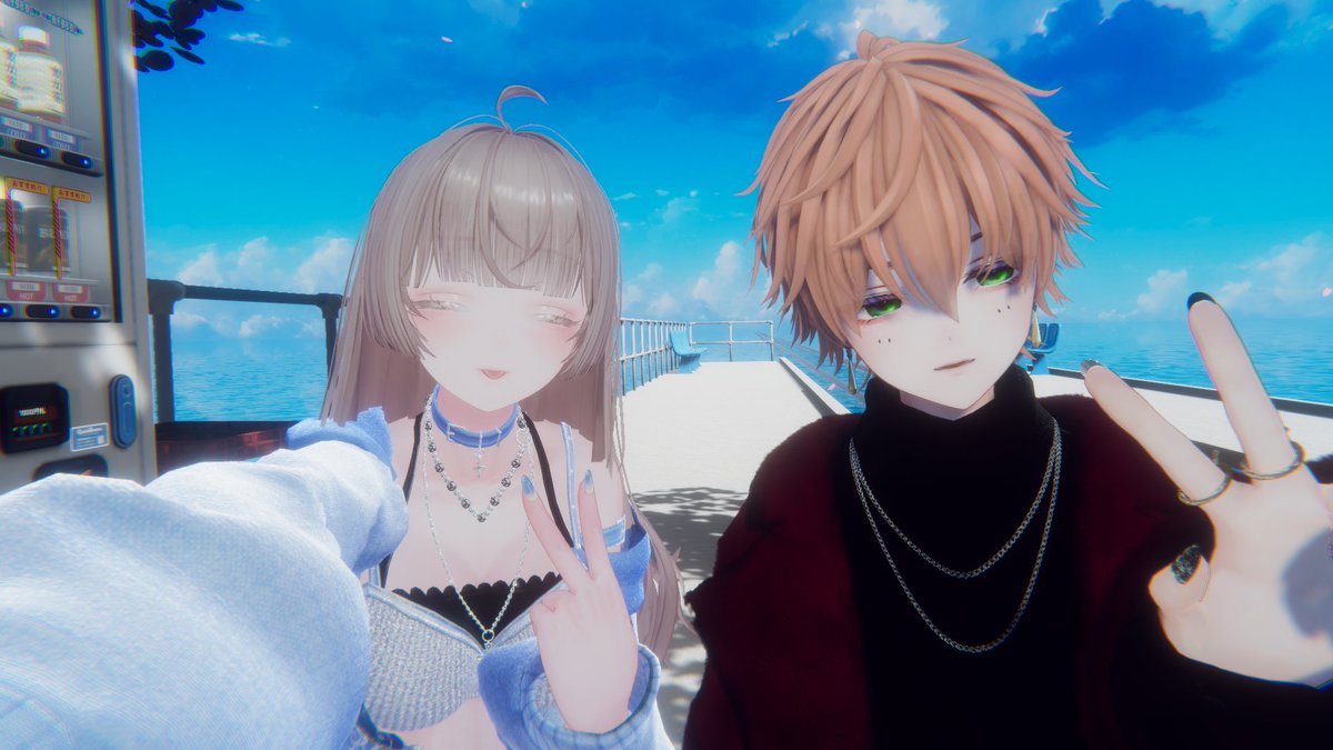 kwaihasuki's tweet photo. VRで入ってチルしてたよ～つーしょありがと～ https://t.co/zEf5R4EKs9