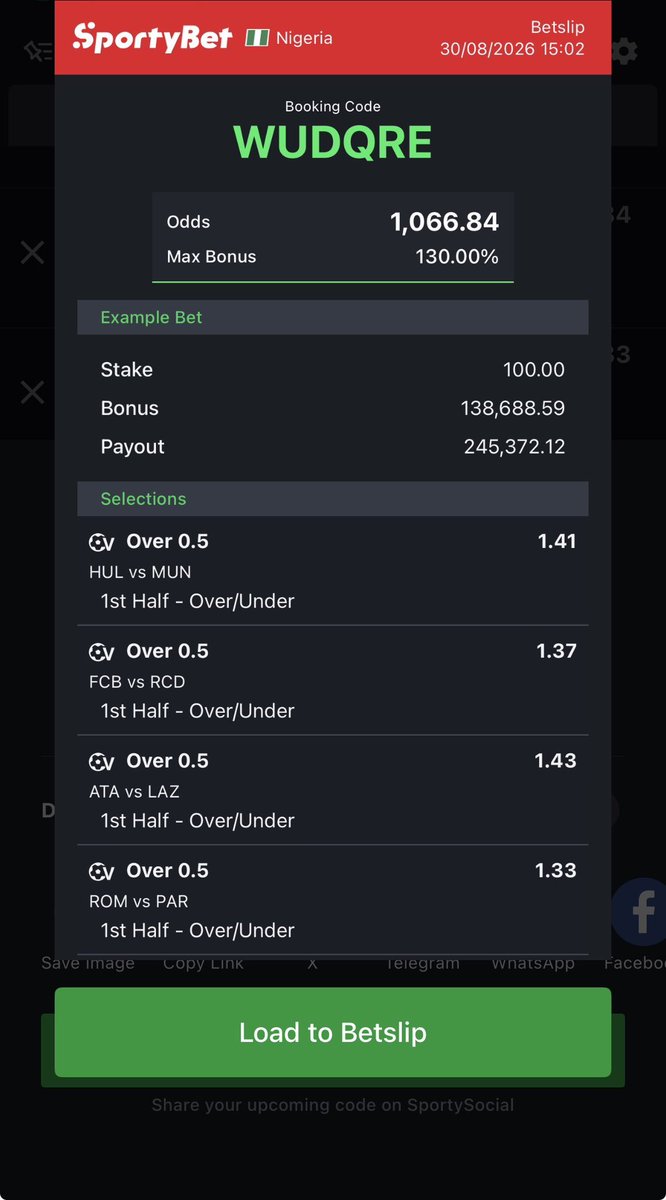 Blackman_Chase6's tweet photo. 1k odds 0.5 HT v football ✅✅

Kick off - 6pm ✅✅ https://t.co/CSPfTlh6o1