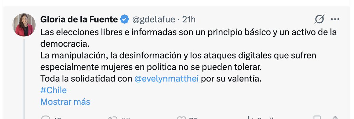 elvillegaschile's tweet photo. Gracioso! @gdelafue cerró los comentarios a este post cuando le preguntaron por qué acusar de nazi a Kast no es campaña coordinada de desinformación pero sí lo es acusar a Matthei de alzheimer (cosa que nadie cree). Cientista Pol. con poca tolerancia al debate abierto de idea https://t.co/FAR2iIqLYO