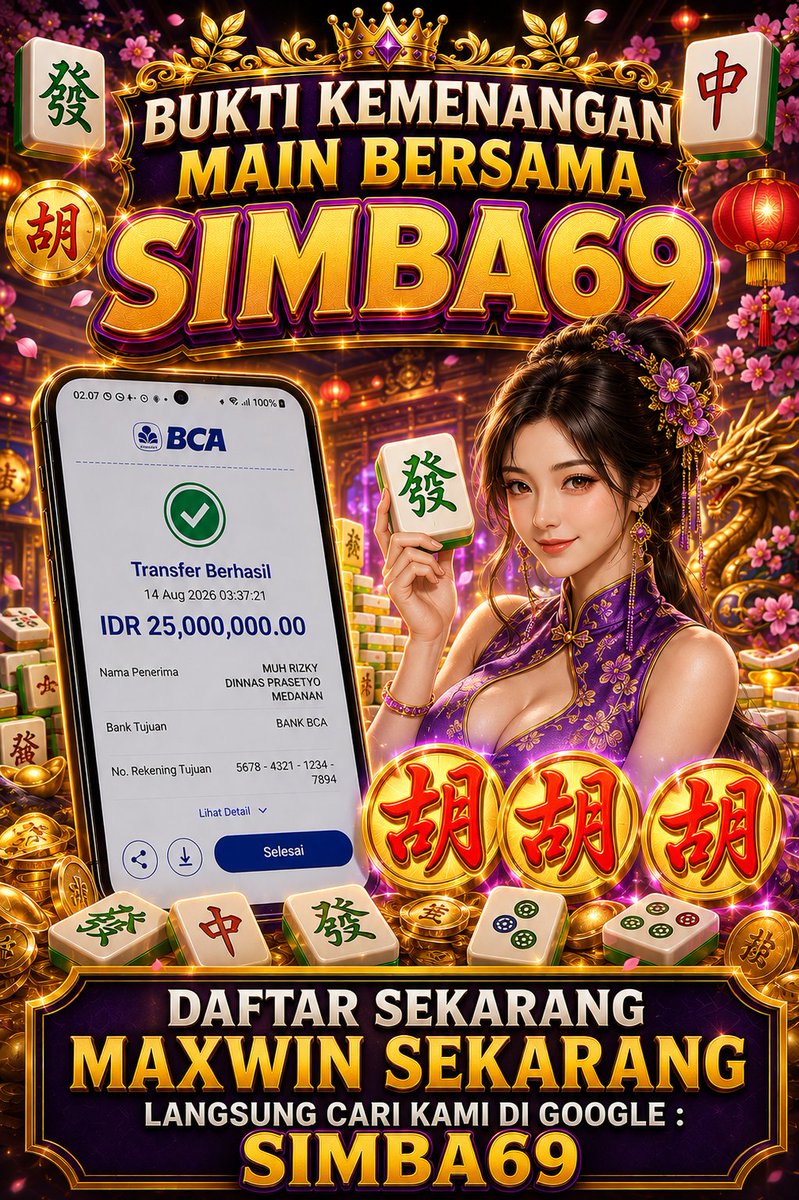 MahaTaky's tweet photo. SLOT GACOR HARI INI & FREESPIN KHUSUS NEW MEMBER!!
Pemersatu bangsa, jangan cuma scroll langsung cek promonya! π #slotonline #slotgacor #simba69
π Bonus Khusus New Member
π Bonus Giveaway Mingguan
π Link gacor hari ini : https://t.co/UMbrL7QBWL https://t.co/aJlRWH9vqd