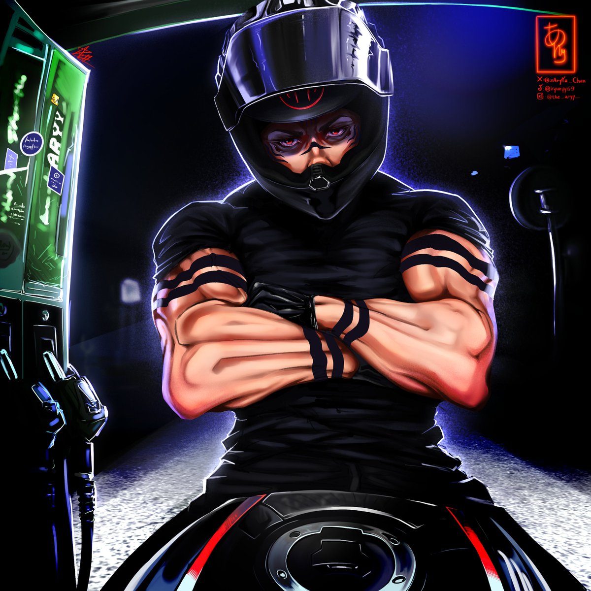 zAryYa_Chan's tweet photo. Biker Sukuna🏍

(KINDA BACK TO ART???)

#jujutsukaisen https://t.co/r8o5OsiFSH