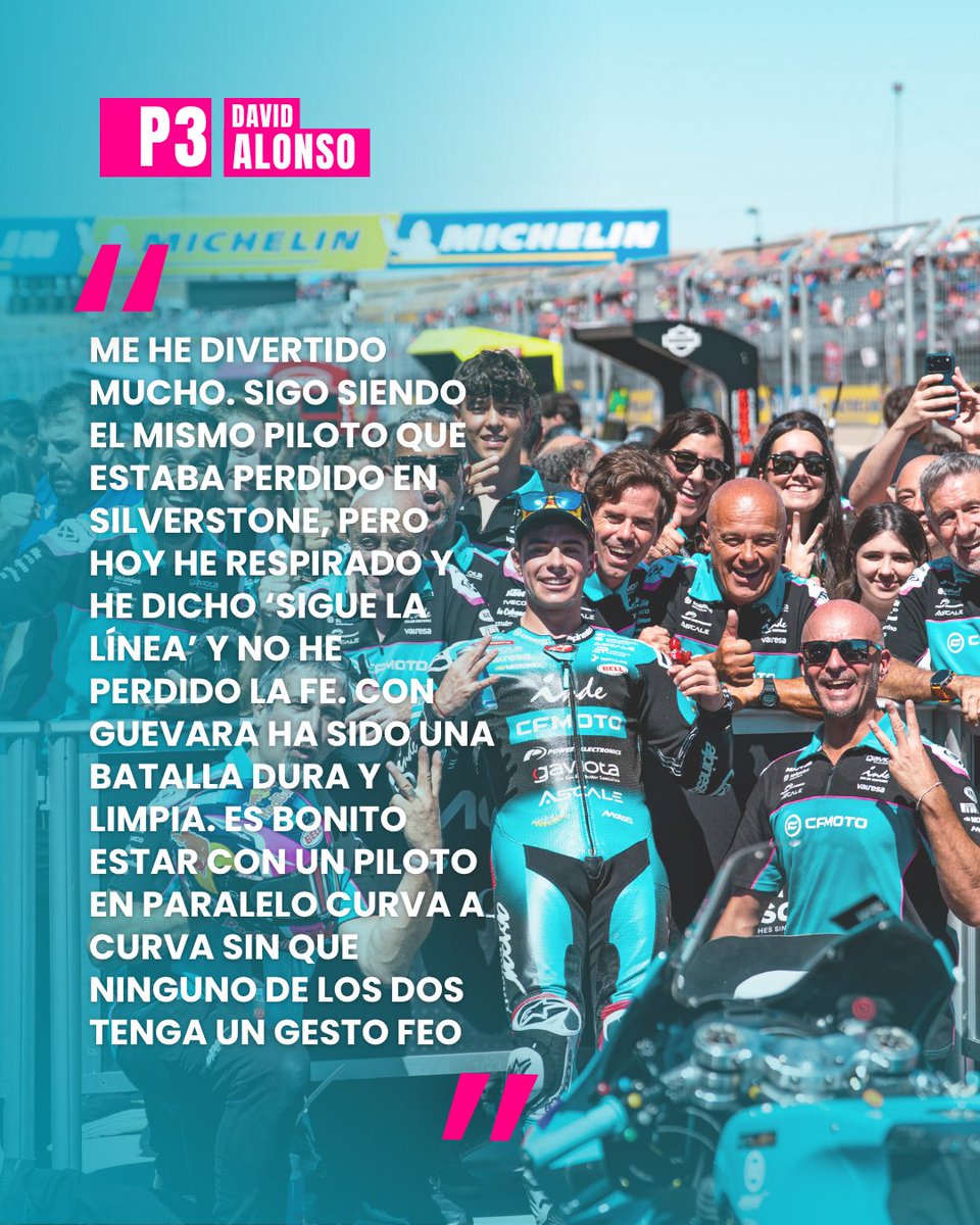AsparTeam's tweet photo. ๐ฃ๏ธ David Alonso ๐ฌ๐ง| ๐ช๐ธ
#CFMOTO #AsparTeam #AragonGP https://t.co/a6CgaiOkUw