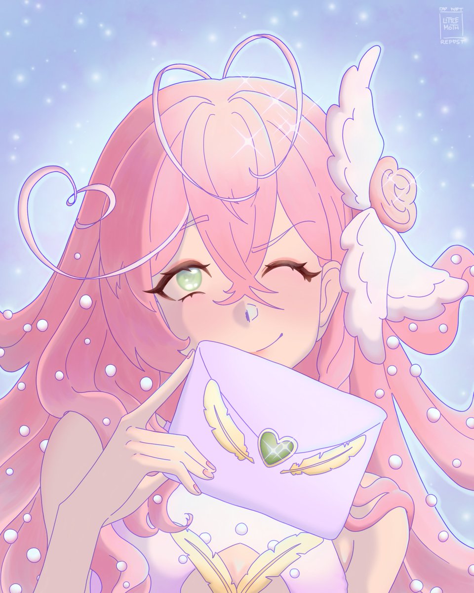 LittleMothdraws's tweet photo. when I saw this adorable vtuber mode, I just knew I HAD to draw her! @HaewonTheHeart 

#haearts #vtuber #fanart #digitalart #vtuberfanart https://t.co/zUE2P1ONSy