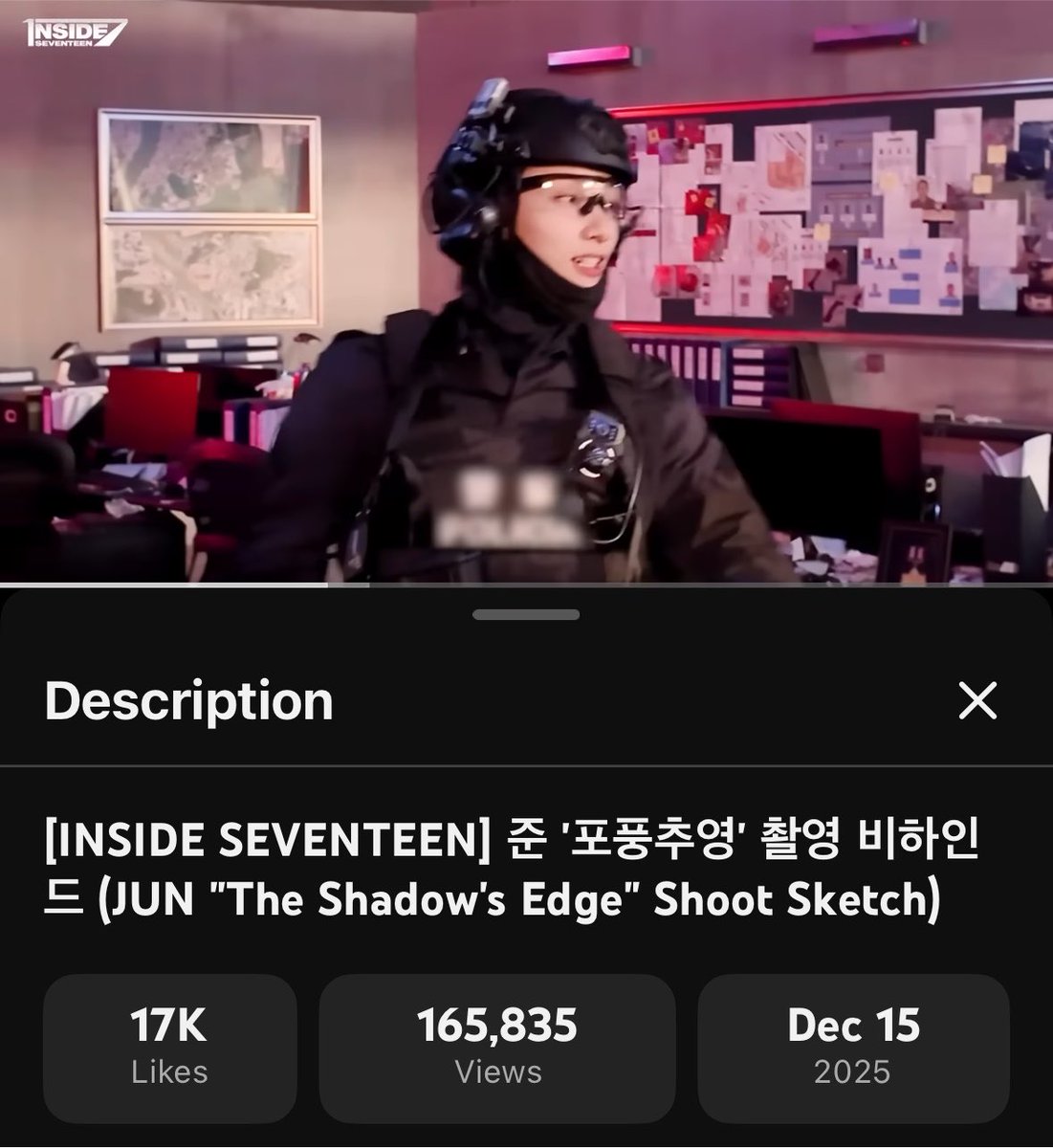 diorjww's tweet photo. that time when jun uploaded his own the shadow’s edge vlog on august 30, and then plybe came along four months later, on december 15, using some of the exact same footage.

four. months.

so the footage was there. it existed. jun had already shared it wt fans himself, yet the company somehow needed four months to release content they already had. what exactly was the reason for keeping it from fans for that long?

WHERE IS JUN’S CONTENT
#PledisStopIgnoringJUN
@pledis_17
@pledis17_STAFF