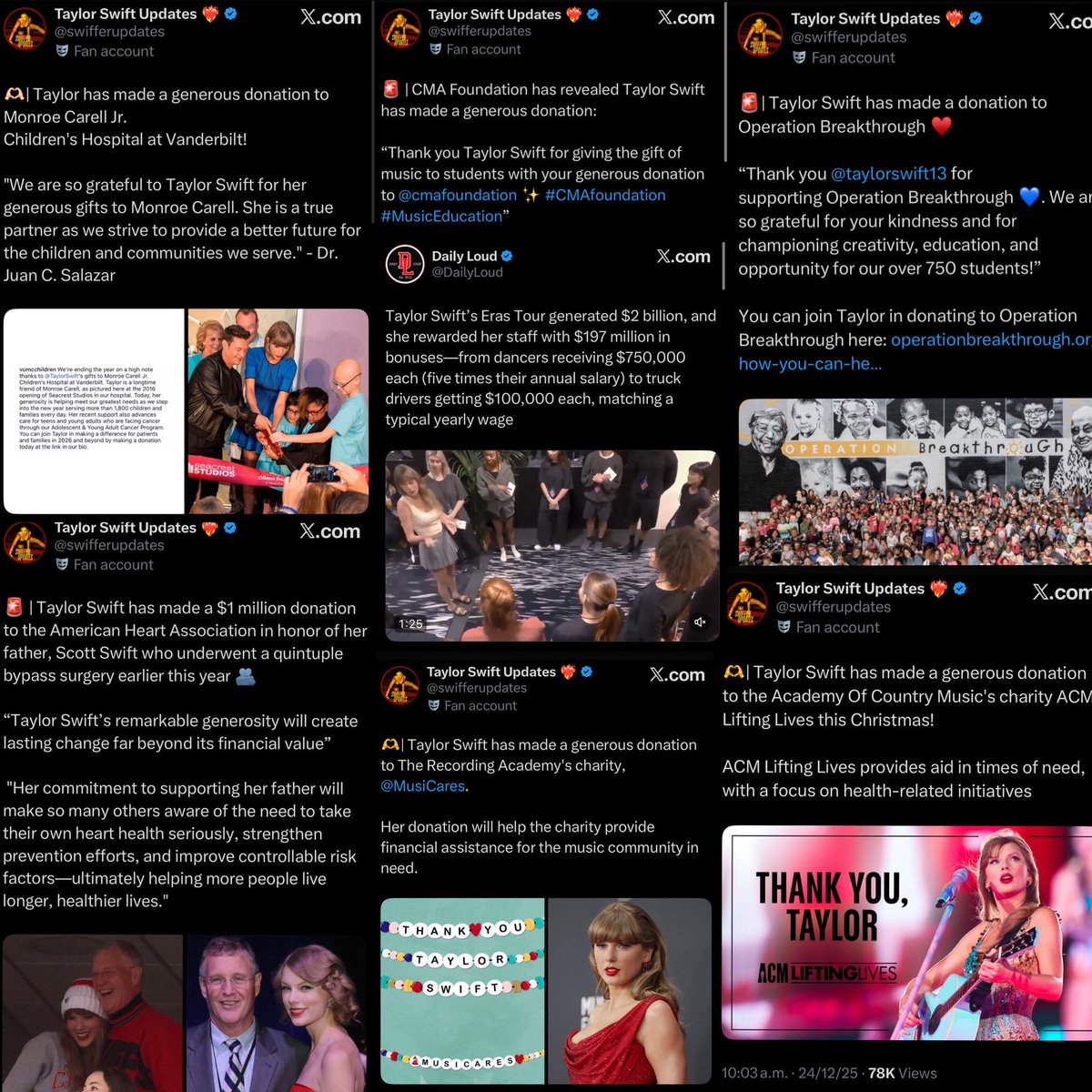 Markfolklore's tweet photo. Olivia didn’t donate from her networth she charged tickets &amp; donated, cute but her own money was not touched.

“Taylor could donate to so many people/organizations and she still chooses not to” is a straight up lie you stupid ass 💀 you saying it over and over won’t make it true https://t.co/xxGtYe0CEg