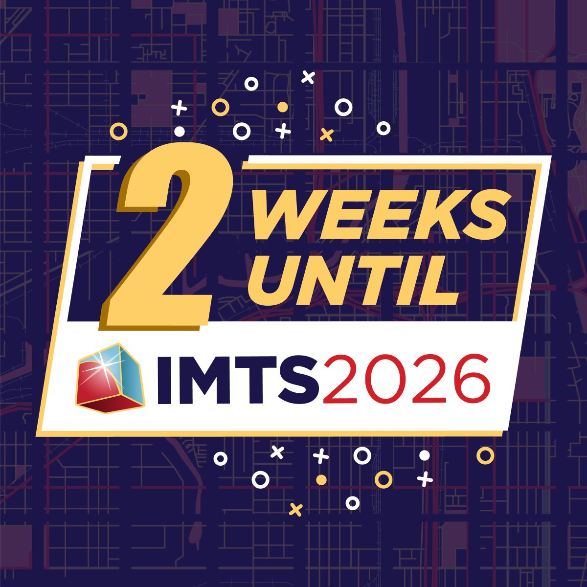 IMTSchicago's tweet photo. In just 2 weeks, the finishing touches will be going into place for the best IMTS yet! Are you ready to see the latest cutting-edge developments in manufacturing technology while answering some of the most important questions for your business? You can find it all on the show floor in just 2 weeks, and we cannot wait to welcome you to Chicago.

Register for #IMTS2026 to see it all: https://t.co/iEY50Ahp81