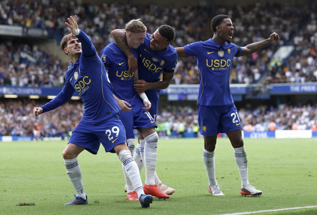 spence28c's tweet photo. 🚨 FULL TIME: CHELSEA 4-3 BRIGHTON! 🔵

Cole Palmer stepped up when Chelsea needed him most. What a crazy game! 😮‍💨🔥

A lot to be excited about, but there’s still plenty to improve. Three points secured! 💙

#CFC #Chelsea #CHEBHA #PremierLeague https://t.co/d57siWQIoW