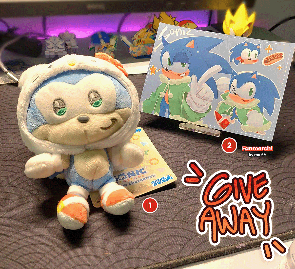 nv_lessus's tweet photo. ✨Sonic RAFFLE✨

Giving away Sonic&Friends Plushie & Fanmerch!🌀🦔

☀️HOW TO ENTER:
- RT this post, and
- RT the post below this!
- Ends September 4th, 12:59 PM ET / 23:59 WIB

✈️Free Shipping Worldwide!