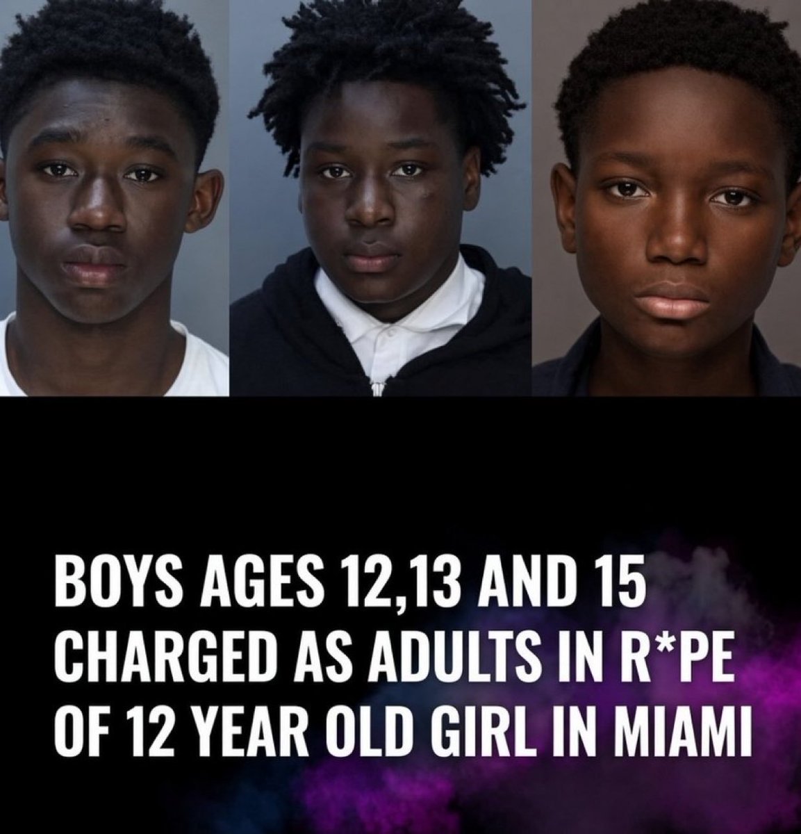 588Mary5o's tweet photo. They’re Being charged as adults. Do you support it? https://t.co/G7VZ5aUKoO