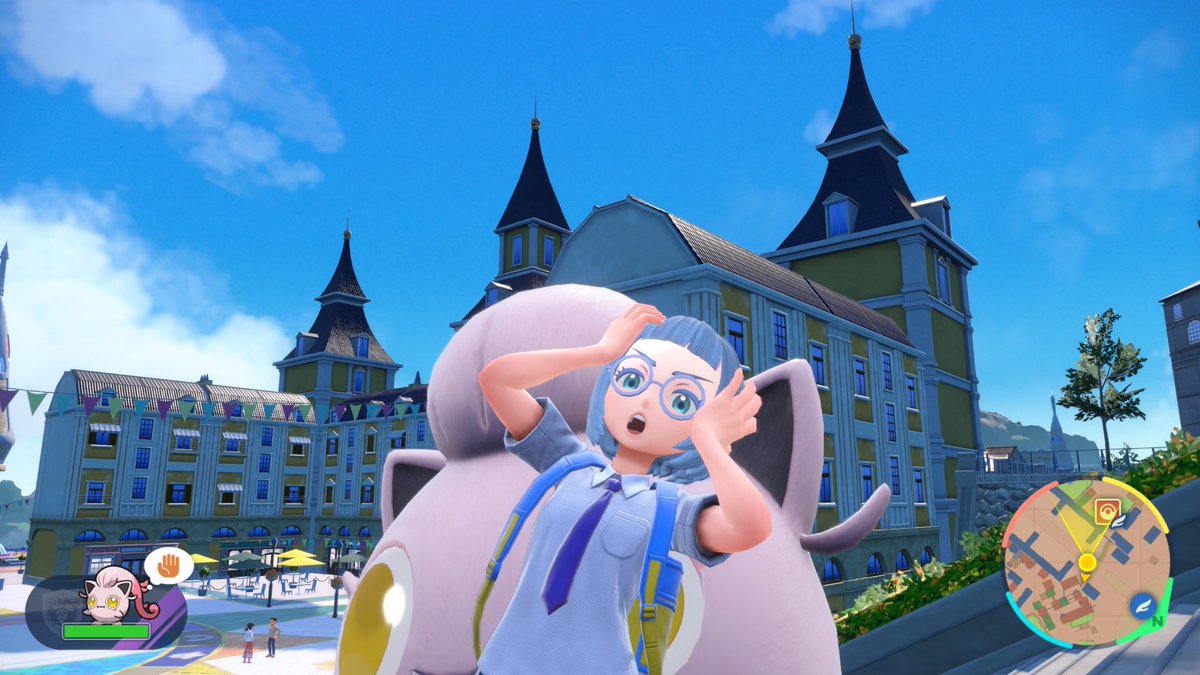 ge_pkm's tweet photo. 出番以外の待ち時間で写真撮って遊んでました

久しぶりに見るとSVのキャラデザ可愛くて好き🫶
チャンピオンズにも前髪ぱっつん系の髪型追加されないかな…🥹 https://t.co/pRcI0MhwFY