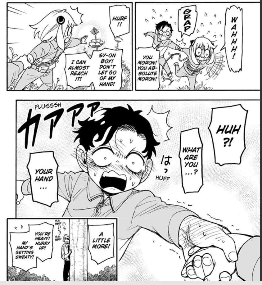 flutefemme's tweet photo. CHAPTER 140 SPOILERS
~ Flute's First Thoughts ~
 
Oh. My. HEART. An entire chapter just for these two just made my heart explode!

Only Anya could pull Damian out of his little lone wolf persona and make HIM initiate a little team-up. He's always saving her, and I'm pretty sure this will be their dynamic forever with very few exceptions. And his reward is her shining, sweet smile! 

Oh Damian, my sweet, sweet tsundere, it's all over for you, isn't it. 💚🩷

#Damianya #Spy_Family #SxF #DamianDesmond #AnyaForger