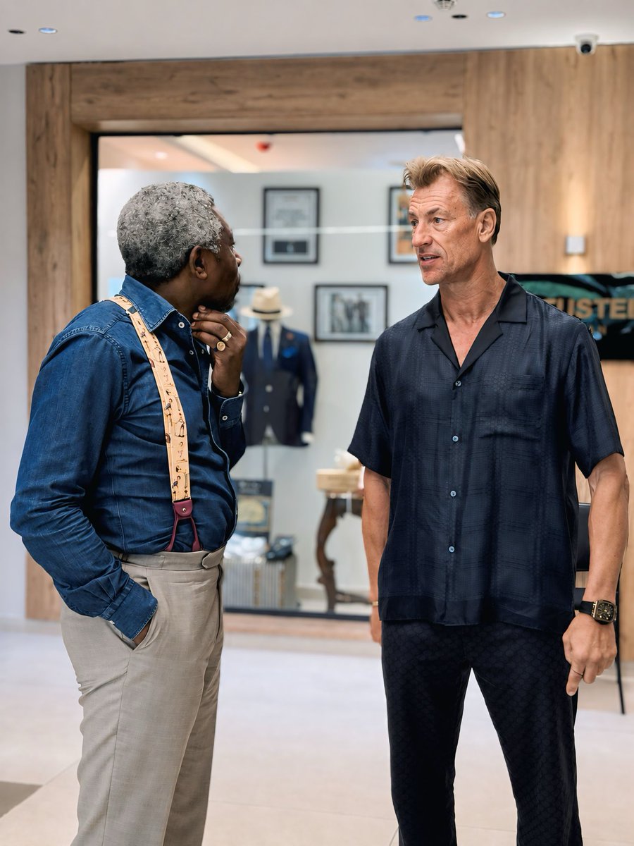 defustel's tweet photo. MAISON DEFUSTEL × @Herve_Renard_HR 

Quand deux vestiaires se rencontrent : celui de l’élégance et celui du football.

Nouveau vestiaire. Nouvelle aventure. Nouveaux objectifs.

Fier d’accompagner le Coach des Éléphants dans cette nouvelle page.

#MaisonDeFustel #HerveRenard https://t.co/oBB84plrnj