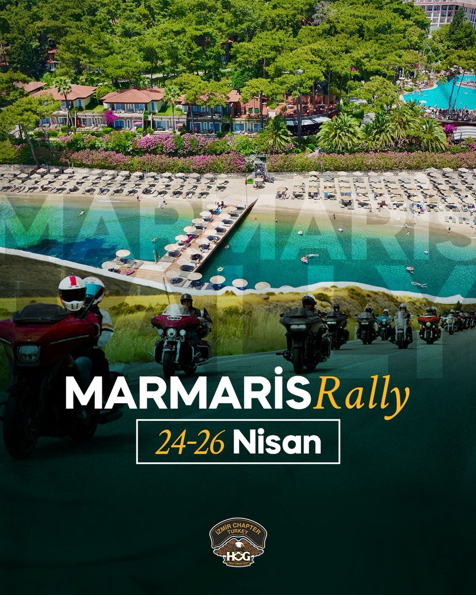 JulesFittjced's tweet photo. Are your engines ready? We’re kicking off the 2026 summer season together with a powerful start! As H. O. G. İzmir Chapter, we’re heading to Marmaris for an unforgettable Marmaris Rally from April 24–26. At the renewed Grand Yazıcı Turban, where https://t.co/HZjZkqUpZY