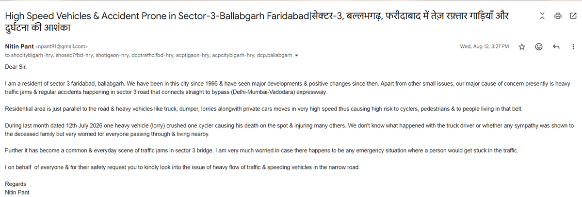 npant91's tweet photo. @MCF_Faridabad @KPGBJP @moolchandbjphry @PMOIndia @DC_Faridabad @DistrictAdm_FBD आदरणीय महोदय, आपसे अनुरोध है कि कृपया इस मामले पर ध्यान दें, क्योंकि सुरक्षा और साफ़-सफ़ाई के संबंध में हमें कोई संतोषजनक जवाब या कार्रवाई नहीं मिली है। https://t.co/uFF2r8qlX4