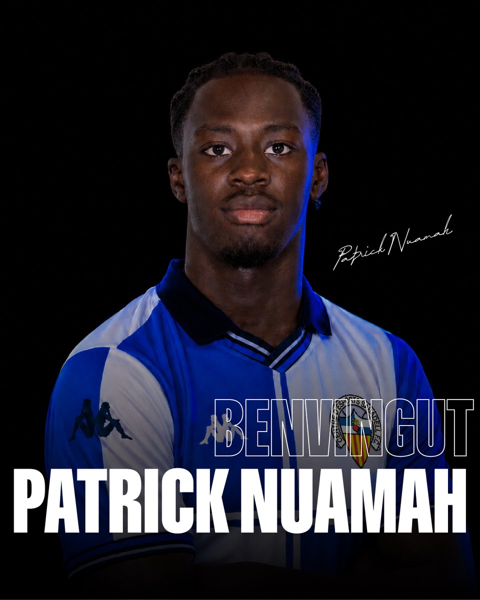 CESabadell's tweet photo. ✍🏻 𝗢𝗙𝗜𝗖𝗜𝗔𝗟 | Patrick Nuamah, nou jugador del @CESabadell

🤝🏻 Acord amb el @SassuoloUS per a la cessió fins a final de temporada del polivalent futbolista de 20 anys i internacional amb l’@Azzurri en categories inferiors

🔗 https://t.co/GUTyqpCRWC

🫶🏻 Benvenuto, Patrick! https://t.co/uso20JJm6X