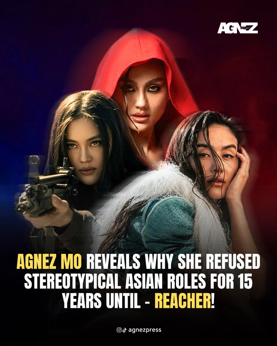 agnezpress's tweet photo. "They’re just villains who happen to be Indonesian." - @agnezmo 🇮🇩

#AGNEZMO rejected Hollywood casting offers for 15 years that tried to box Asian women into narrow tropes. Now, she’s back in #REACHER Season 4 - playing a ruthless, complex antagonist strictly on her own terms! https://t.co/rWqaSVh88q