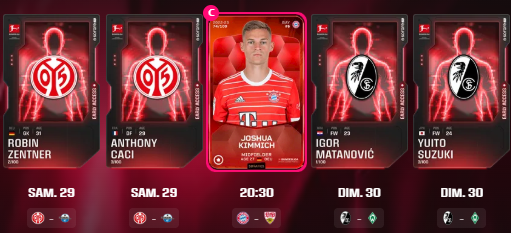 Jonibigood_'s tweet photo. Et c'est parti 🚀! Voici mes teams en Leaderboard Bundesliga🇩🇪🏆.

Je mise fort sur un énorme match de Dortmund, un faux pas du Bayern, et des joueurs en qui je crois fort !

Bonne GW à tous les amis, régalons nous ! Merci @Sorare pour avoir créé ce jeu absolument magnifique 🥰 https://t.co/21hdWyPhVo