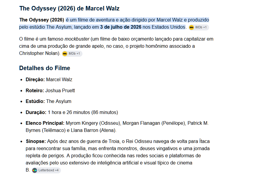 AvlisMarc's tweet photo. Quem aguenta as 3 horas da chatice do Nolan em IMAX 70mm...
Esta aqui é a versão definitiva de A ODISSEIA, em geniais 86min de puro suco de IA LOL
Trailer https://t.co/AN70IGr0bV
IMDb rate: 2.8
E aprendi um novo termo agora: mockbuster hahaha https://t.co/C9FDJgIdme